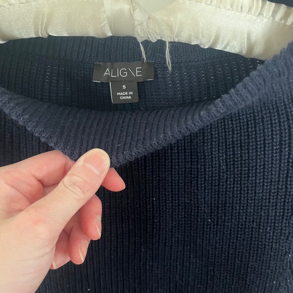 Aligne Miisti cotton knit maxi skirt in navy - S - Picture 5 of 6